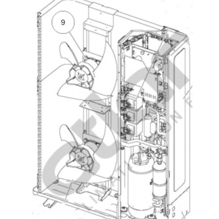 Moteur ventilateur ATLANTIC réf :898308