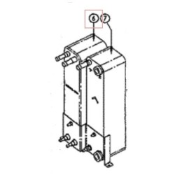 ECHANGEUR A PLAQUE 134 410    4SW07636 1 DAIKIN Ref: 5002029 2