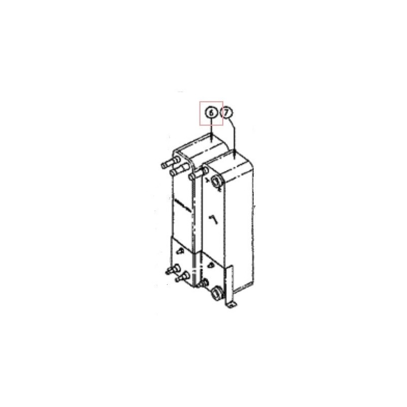 ECHANGEUR A PLAQUE 134 410    4SW07636 1 DAIKIN Ref: 5002029
