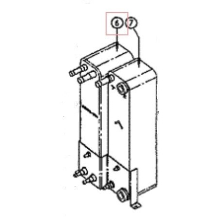 ECHANGEUR A PLAQUE 134 410    4SW07636 1 DAIKIN Ref: 5002029