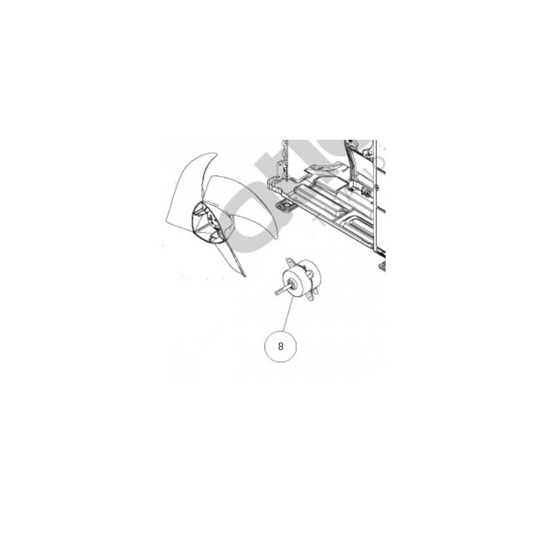 Moteur ventilateur ATLANTIC réf: 897035