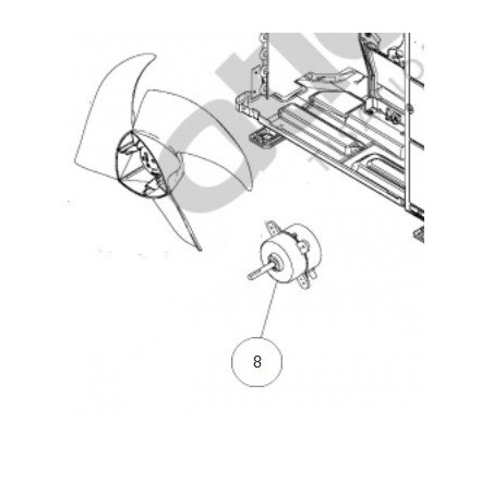 Moteur ventilateur ATLANTIC réf: 897035