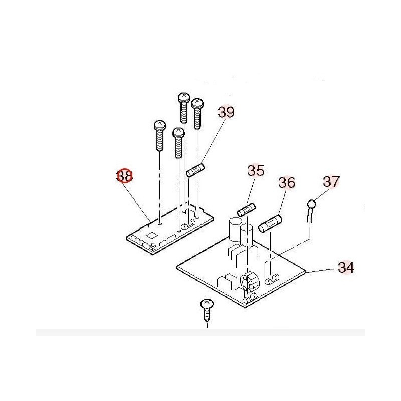 PLATINE PWB MAIN HITACHI réf: HWRAC35YH5A01