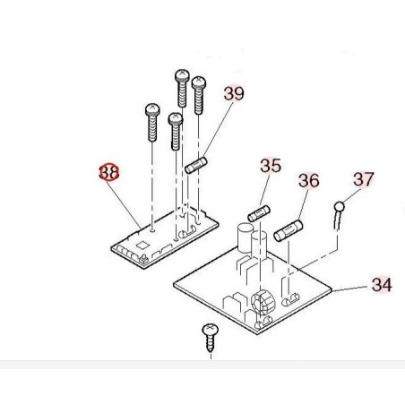 PLATINE PWB MAIN HITACHI réf: HWRAC35YH5A01
