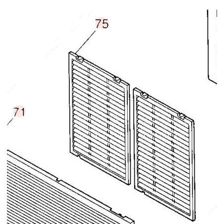 FILTRE DE CONSOLE HITACHI réf: ATI0972B984