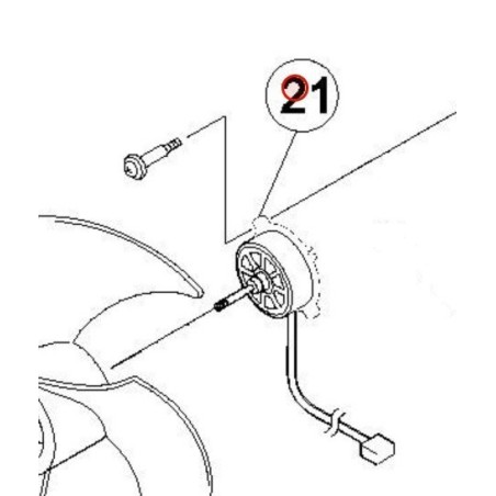 MOTEUR VENTILATEUR HITACHI réf: P27453