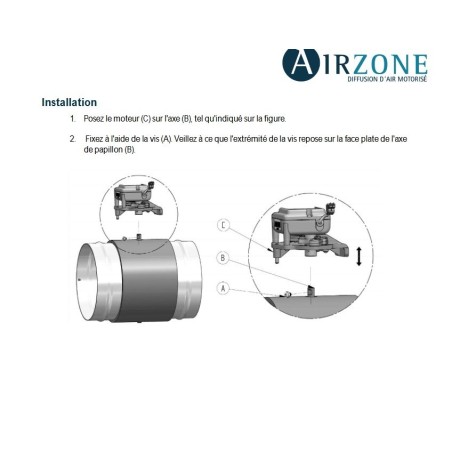 MOTEUR 12VOLTS AIRZONE réf:MCCRQ