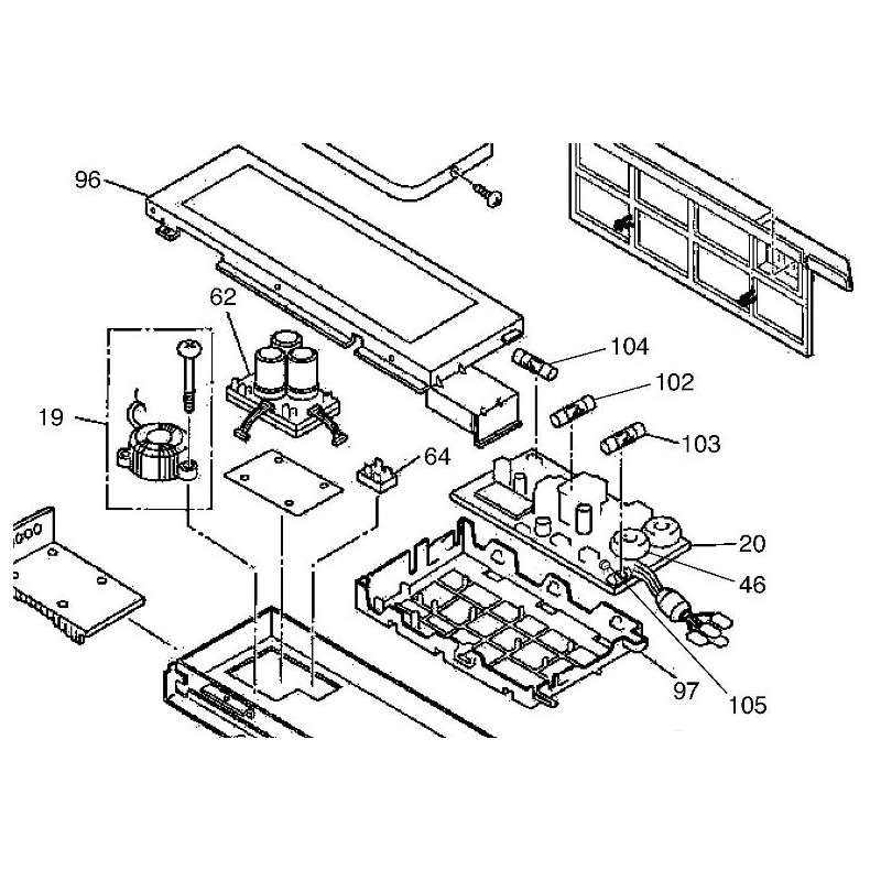 CARTE PWB HITACHI réf:ATE0972B955