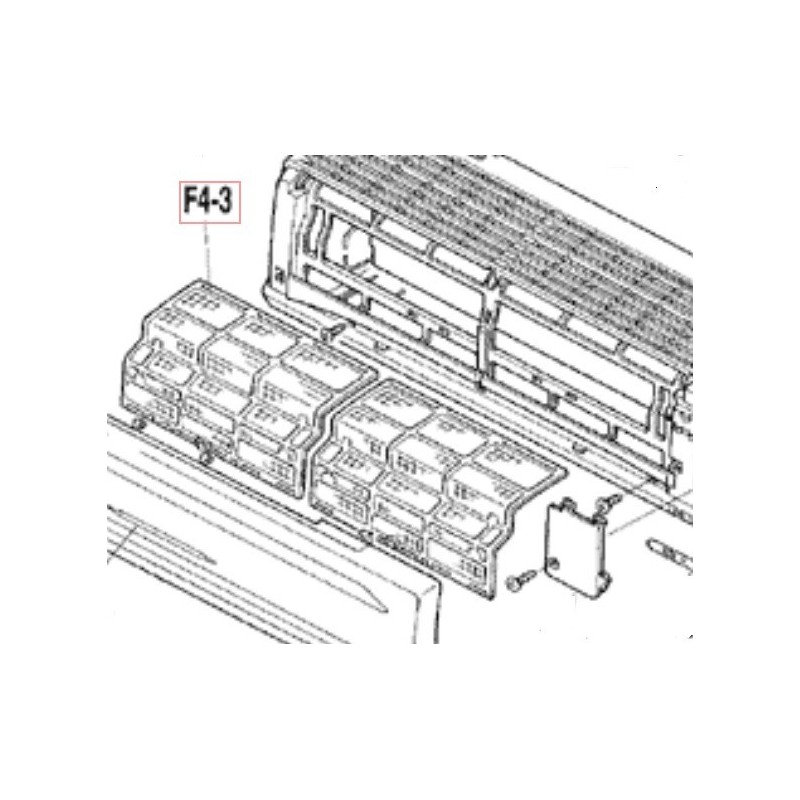 FILTRE A AIR ATKS XS FTKS XS FT(Y)N20 25 DAIKIN Ref: 1101038