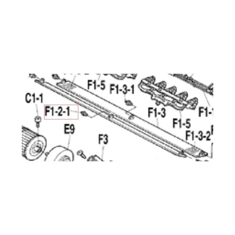 GUIDE POUR VOLET DE BALAYAGE FTE18B DAIKIN Ref: 0663230