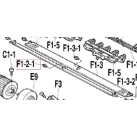 GUIDE POUR VOLET DE BALAYAGE FTE18B DAIKIN Ref: 0663230