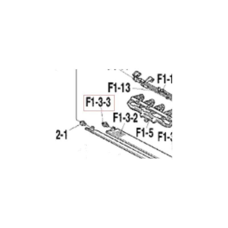AXE ROTATION VOLET 4P065501 2 DAIKIN Ref: 124673J