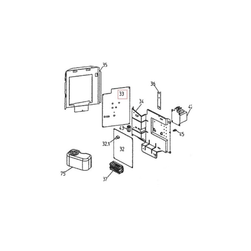 PLATINE  PC0417 1   2P130971 6 DAIKIN Ref: 300468P