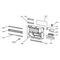PLATINE   EC0615  2P106686 4 DAIKIN Ref: 300351P 2