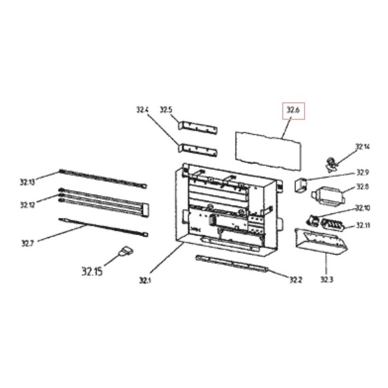 PLATINE   EC0615  2P106686 4 DAIKIN Ref: 300351P
