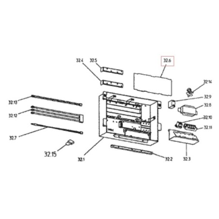 PLATINE   EC0615  2P106686 4 DAIKIN Ref: 300351P