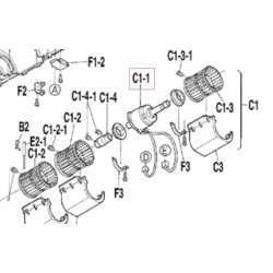MOTEUR VENTIL  KFP220 34 4A  FLX(K)S25 6 DAIKIN Ref: 106062J 2