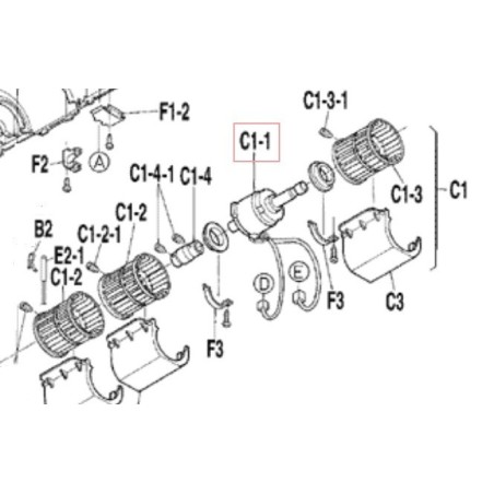 MOTEUR VENTIL  KFP220 34 4A  FLX(K)S25 6 DAIKIN Ref: 106062J
