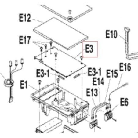 PLATINE CONTROLE  3F010736 7 DAIKIN Ref: 1863127