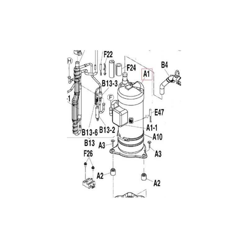 COMPRESSEUR SCROLL JT15JBVDKYR@T DAIKIN Ref: 4013911