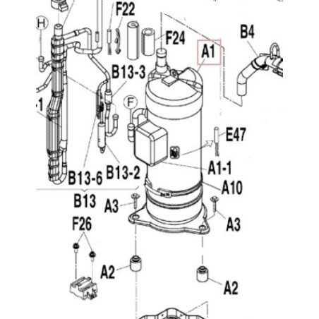 COMPRESSEUR SCROLL JT15JBVDKYR@T DAIKIN Ref: 4013911