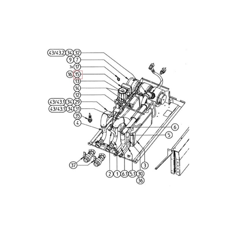 ECHANGEUR A PLAQUE     3PW54176 1 DAIKIN Ref: 5004276