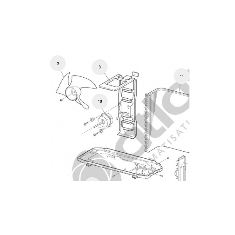 MOTEUR VENTILATEUR ATLANTIC réf:890732
