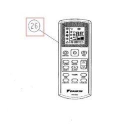 TELECOMMANDE  BRC52A61 R04089036295A DAIKIN Ref: 4018421 2