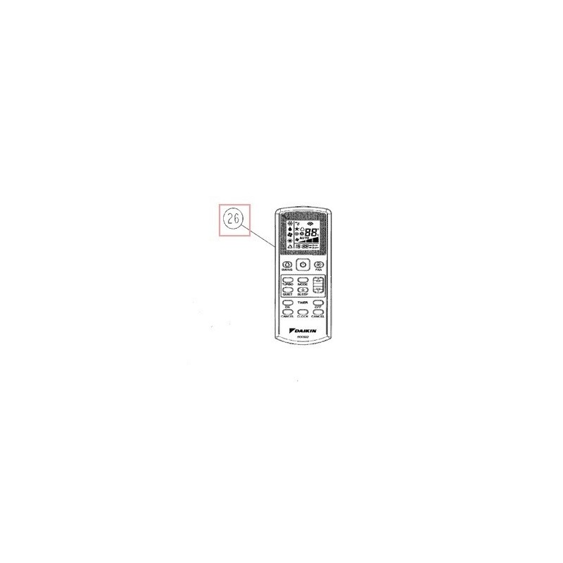 TELECOMMANDE  BRC52A61 R04089036295A DAIKIN Ref: 4018421