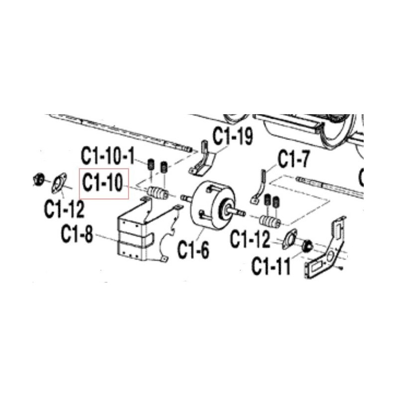COUPLAGE ARBRE DE VENTILATION DAIKIN Ref: 064786J