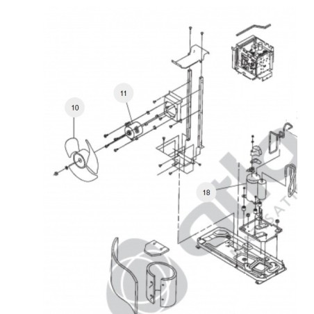 MOTEUR VENTILATEUR ATLANTIC Réf :890868
