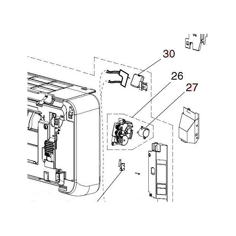 MOTEUR DE BALAYAGE HITACHI Réf:PMRAK25QH8WR14