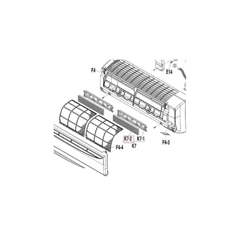 FILTRE PHOTOCATALYTIQUE FTXS20 35DVMW DAIKIN Ref: 99A0391