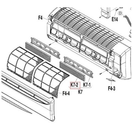FILTRE PHOTOCATALYTIQUE FTXS20 35DVMW DAIKIN Ref: 99A0391