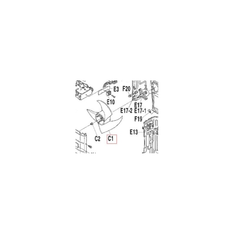 HELICE DE VENTILATION DAIKIN Ref: 118382J