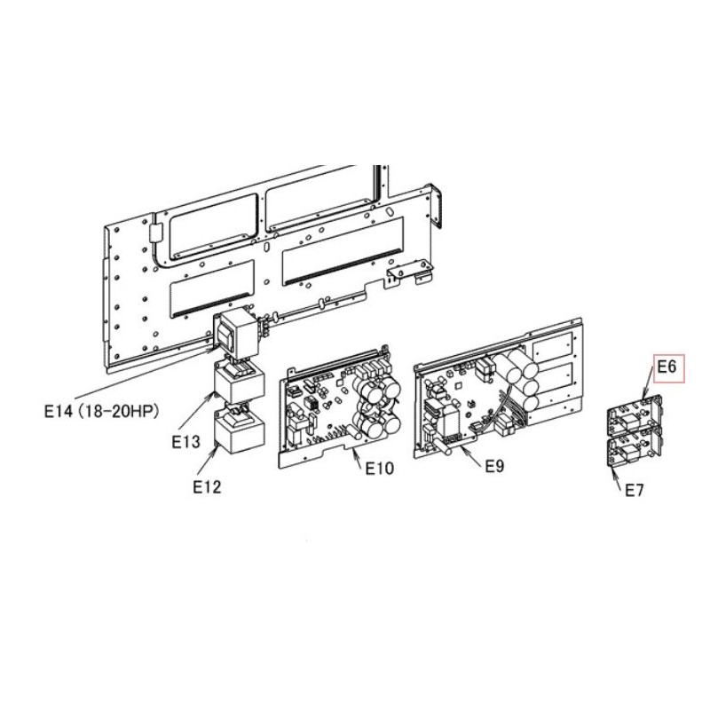 PLATINE DE PUISSANCE  VENTIL 2P265624 30 DAIKIN Ref: 5011901