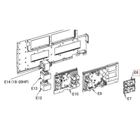 PLATINE DE PUISSANCE  VENTIL 2P265624 30 DAIKIN Ref: 5011901