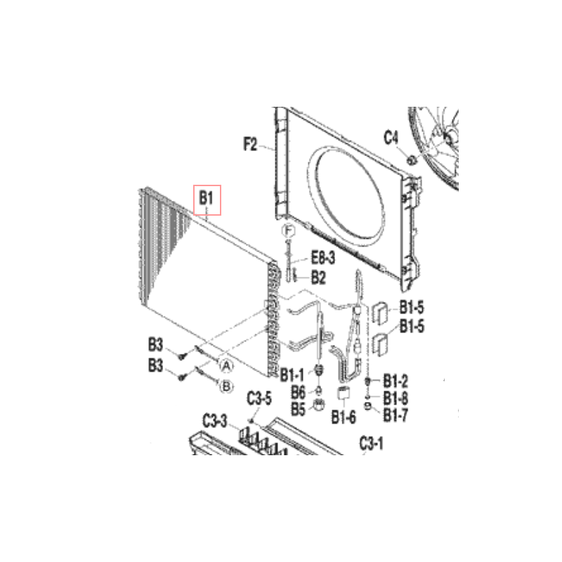 EVAPORATEUR  A AIR 2P192928 1 DAIKIN Ref: 1911994