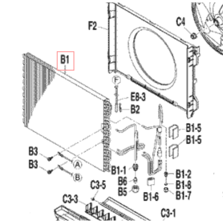EVAPORATEUR  A AIR 2P192928 1 DAIKIN Ref: 1911994