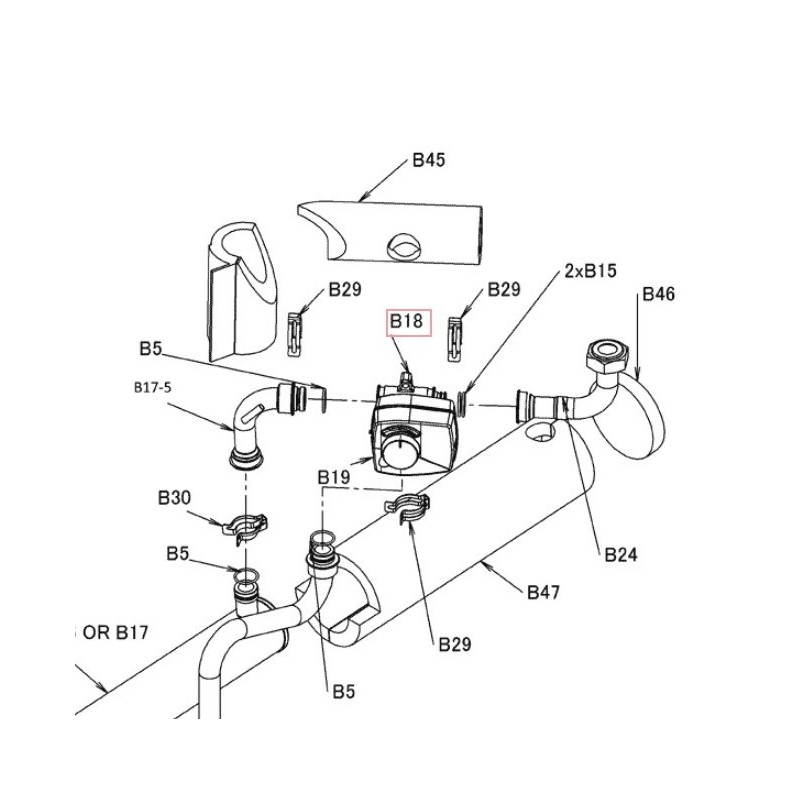 VANNE 3 VOIES + MOTEUR DAIKIN réf: 5021128