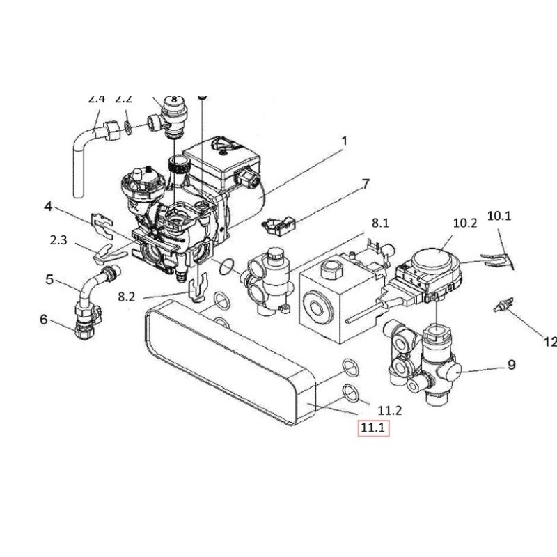 ECHANGEUR A PLAQUE (28C  CH) 7021820021 DAIKIN Ref: 5009684