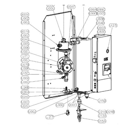 ENVELOPPE PVC DE L'ECHANGEUR  HITACHI Réf : E01835