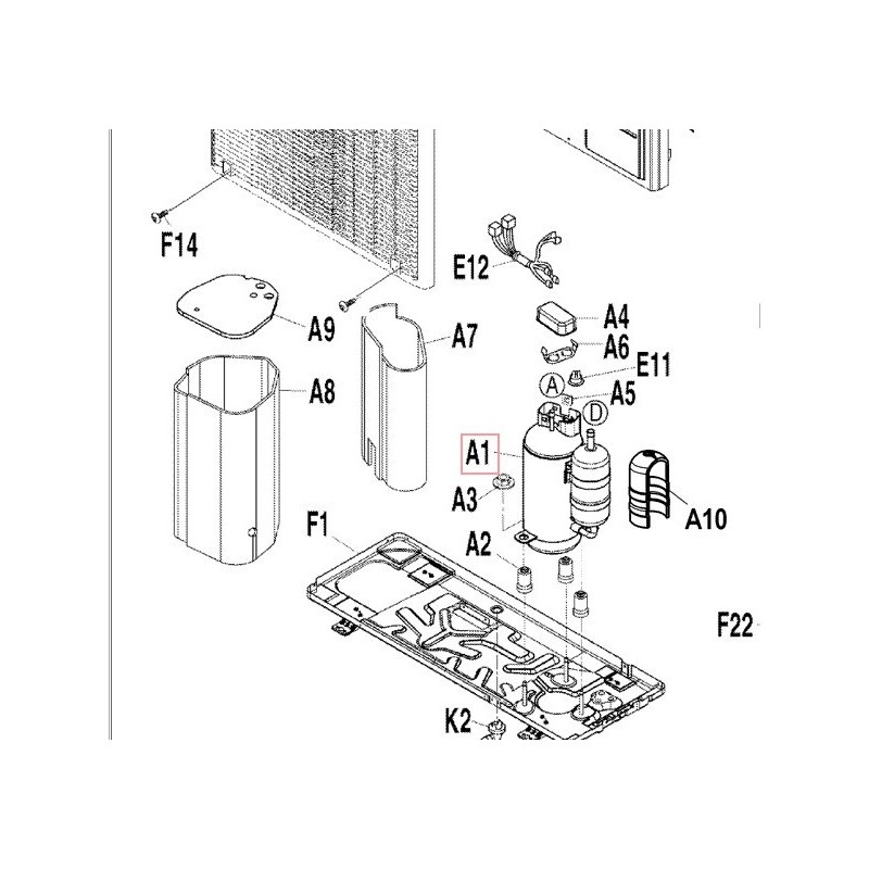 COMPRESSEUR SWING  2YC40JXD C DAIKIN Ref: 5016787