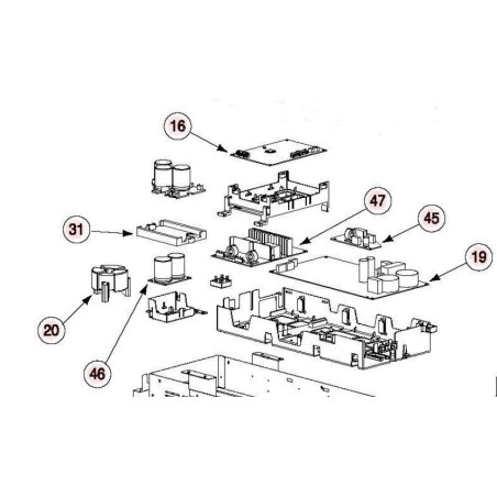 CARTE DE PUISSANCE HITACHI Réf:PMRAM70NP4AS02