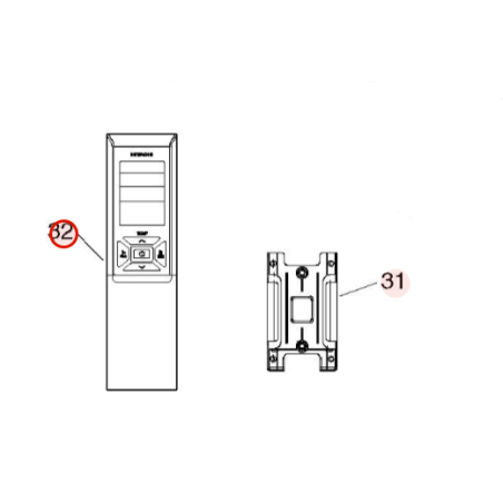 TELECOMMANDE HITACHI Ref: HWRAF25RPAA02