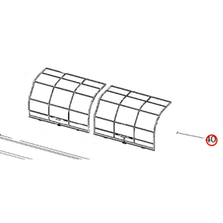 FILTRE DROITE OU GAUCHE HITACHI Ref: HWRAK35PPB925