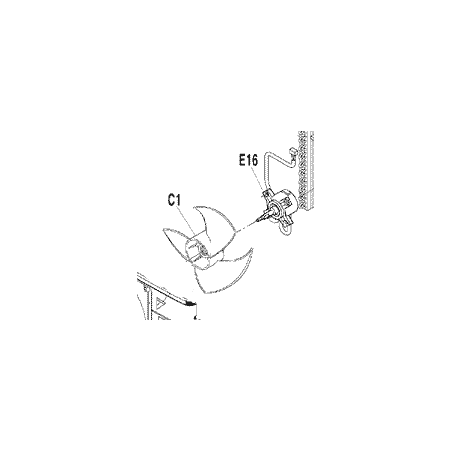 MOTEUR DE VENTILATION ARW34T8P50DA DAIKIN Ref: 1772252