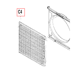 GRILLE REFOULEMENT  1P187761 2 DAIKIN Ref: 1853904 2