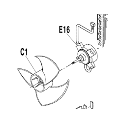 MOTEUR DE VENTILATION 3SB40688 4 DAIKIN Ref: 5003723 2