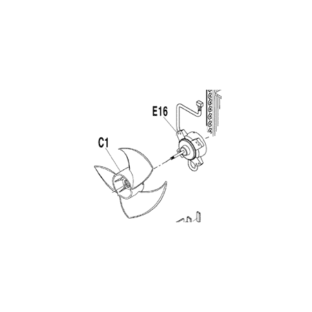 MOTEUR DE VENTILATION 3SB40688 4 DAIKIN Ref: 5003723